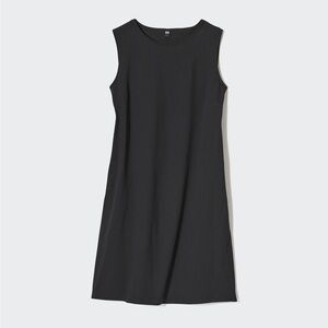 Uniqlo Ultra Stretch AIRism Sleeveless Mini Dress Black Medium NWT Sold Out